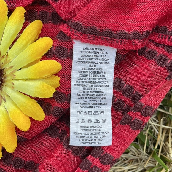 🌺 FREE PEOPLE; Sleeveless Brown/Red Top Fits S/M! - Picture 6 of 7